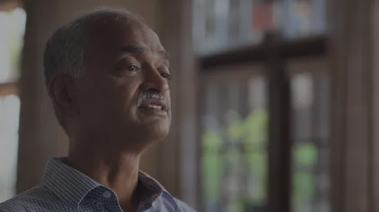 Video still of Pandu Nayak, Head of Search Ranking at Google